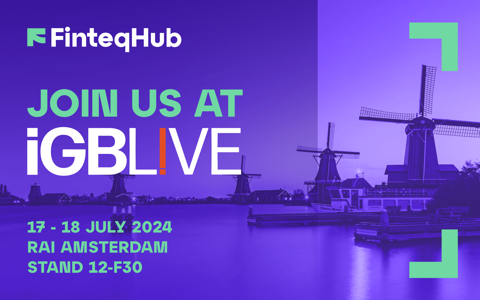 FinteqHub to Present Updates at iGB L!VE 2024