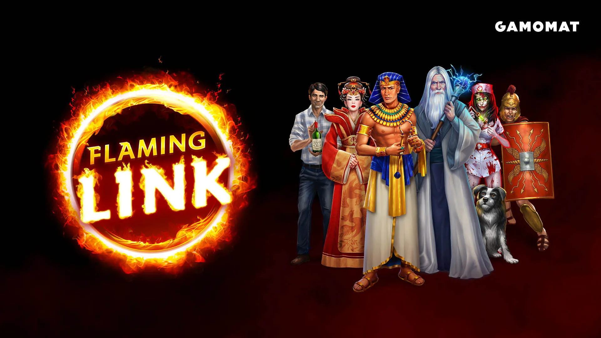 GAMOMAT launches its new Flaming Link series with Ramses Book Flaming Link